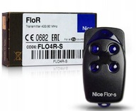 Pilot do napędu bram Nice 4 kanałowy 433 MHz FLO4R-S NICE