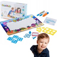 MATA WODNA DO MALOWANIA RYSOWANIA 100X80 PIECZĄTKI FORMY PISAKI ZESTAW XXXL