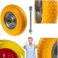 KOŁO DO TACZKI PEŁNE POLIURETANOWE 4.00-8 PRO