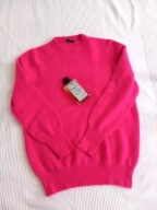 ANGORA różowy wełniany sweter wełna angora XS 34