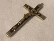 Krzyż zakonny inkrustowany drewnem