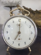 Stary Francuski budzik mechaniczny JAZ 1970r