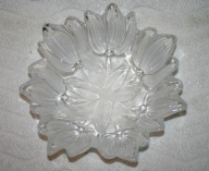 KRYSZTAŁ MISA KRYSZTAŁOWA PATERA SZKŁO VINTAGE GLAMOUR KSZTAŁT TULIPANA