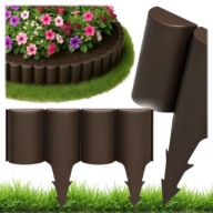 PALISADA OGRODOWA 240 cm – OBRZEŻE TRAWNIKOWE / PŁOTEK OGRODOWY UV BRĄZ