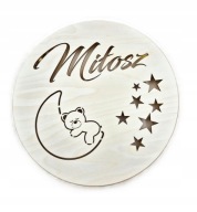 Lampka LED z imieniem na ścianę Grawer lampka nocna Lampka dla dziecka