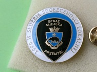 Oryg Odznaka- STRAŻ MIEJSKA- PRZEMYŚL-1990- W SŁUŻBIE SPOŁECZNOŚCI LOKALNEJ