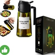 SPRYSKIWACZ DO OLIWY OLEJU OCTU SZKLANY DOZOWNIK ROZPYLACZ 470ml MGIEŁKA