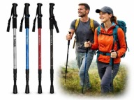 2 SZT KIJKI TREKKINGOWE NORDIC WALKING W GÓRY LEKKIE AMORTYZACJA REGULOWANE