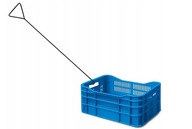 Hak do ciągnięcia skrzynek metalowy uchwyt transportowy stal 8 mm czarny