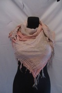 CHUSTA KOLOROWA SREBRNA NITKA Z FREDZLAMI