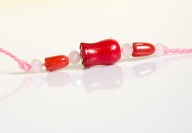 KORAL NATURALNY koralowiec czerwony tulipan Tulipany 3szt