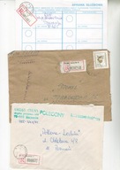 "R"Szczecin 1,2,17-trzy koperty polecone