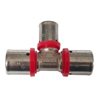 PEX TRÓJNIK REDUKCYJNY 32x25x32 ZACISKANY ALUPEX ZAPRASOWYWANY