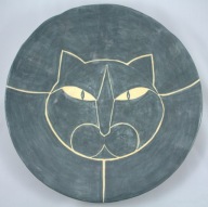 Talerz ceramiczny z kotem