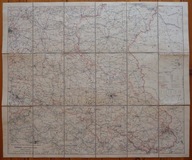 ŚLĄSK; DOLNY I GÓRNY ŚLĄSK, KARKONOSZE, WIELKOPOLSKA; MAPA, RAVENSTEIN 1934