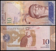 BNB - WENEZUELA 10 Bolivares 2009 L 00004680 # NISKI NUMER # UNC