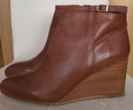 Buty damskie brązowe Eram 40 botki skórzane