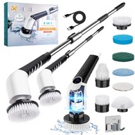 Elektryczna szczotka obrotowa bezprzewodowa MOP 9w1 z 9 końcówkami