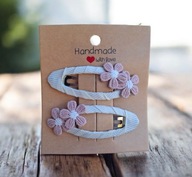 Spinki do włosów pyk kwiatuszki handmade 2 szt.