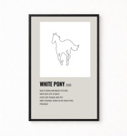 Plakat A4 z ramką "WHITE PONY" DEFTONES 21x29,7cm