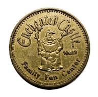 Żeton do gier arcade rodzinnej Enchanted Castle w Lombard, Illinois w USA