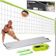 SIATKA DO SIATKÓWKI BADMINTONA TENISA ZESTAW 3W1 SŁUPKI DUNLOP 609x220 cm