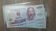 200000 Dong Wietnam stan UNC seria PF z paczki