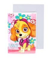 Zaproszenia Urodzinowe PSI PATROL Skye 5 szt.