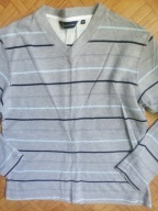 Cutting EDGE Szara bluzka koszulka w paski rozM/L