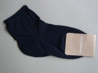 CALZEDONIA skarpetki granatowe bawełna 37-39