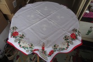 ŁADNY OBRUS NA STÓŁ ŁADNY WZÓR ŚWIATECZNY