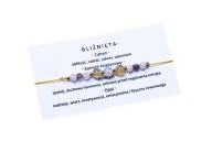 Bransoletka znak zodiaku Bliżnięta naturalne kamienie