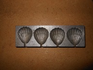 STARA ALUMINIOWA FORMA DO LIZAKÓW MUSZLA