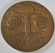 MEDAL IGRZYSKA OLIMPIJSKIE MOSKWA '80 TOTALIZATOR SPORTOWY 1956-80 WARSZAWA
