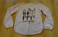 Sweter dzianinowy H&M dziewczęcy 7/8 lat r 122/128