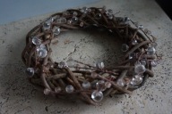 DEKORACJA WIANEK WIENIEC Z WINOROŚLI NA DRZWI GLAMOUR 26cm.