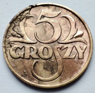 5 Groszy 1937 r. śr. 20 mm Brąz
