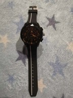 Męski zegarek czarny z cyframi złotymi