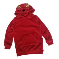 PEPCO LITTLE KIDS bluza pluszowa świąteczna RENIFER 110/116 cm