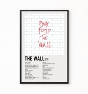 Plakat A4 z ramką PINK FLOYD "THE WALL" 21x29,7cm