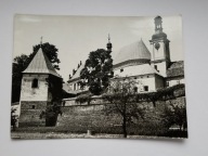 LEŻAJSK - kościół bernardynw i mury obronne - stara pocztówka