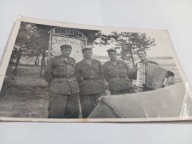 Stare Zdjęcie Żołnierz LWP II Brygada Gazetka Ścienna Harmonia Akordeon