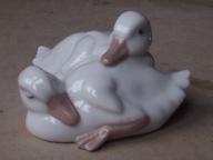 Lladro, NAO - kaczki w przytuleniu.