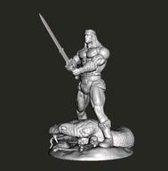 Conan Barbarzyńca- figurka wydruk 3D