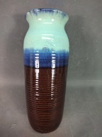 Stary piękny wazon ceramiczny szkliwiony - duży