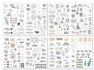 NAKLEJKI ŚLUB WESELE KSIĘGA GOŚCI ALBUM 230 SZTUK