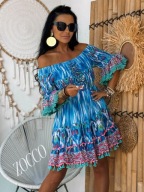 ZOCCO Haftowana sukienka Hiszpanka gumonici