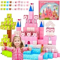 KLOCKI MAGNETYCZNE ZAMEK DLA DZIEWCZYNKI SZEŚCIANY PIXELE KONSTRUKCYJNE 213