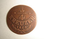 Austria - 1/4 krajcara - 1/4 Kreuzer 1816 B - Kremnica - Franciszek I