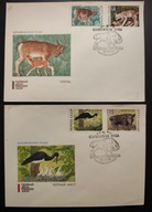 !! ZWIERZĘTA - ROSJA CCCP 1969 - 2 KOPERTY FDC - STAN BDB !